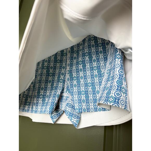 NWT Tuckernuck Sport Lisbon Stripe 14 Inch Pique Elena Tennis Skirt White Medium - Picture 6 of 7